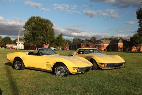 Seeing Double Daytona Yellow 71 Corvettes