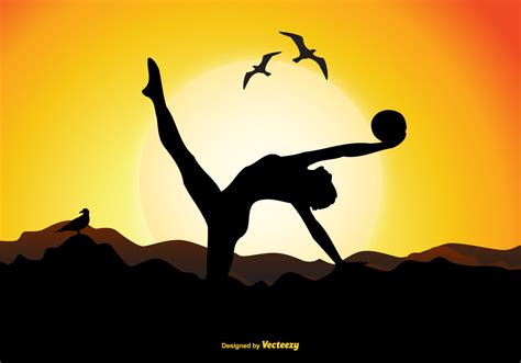 Download Gymnast Silhouette Illustration - Download Free Vectors ...