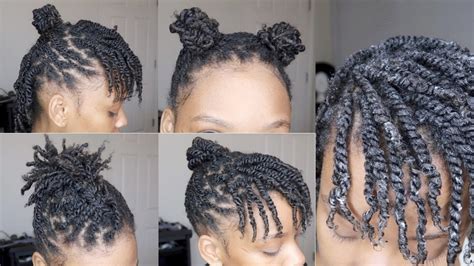 Gather your hair into the crook of your index finger and thumb and then use the other hand to smooth back your hair. NATURAL HAIR | Mini Twists Tutorial + Styles | 4b/4c Hair - I Love DIY - How To DO iT YourSelf