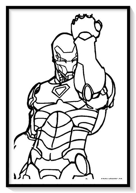Pin em IRON MAN para colorear