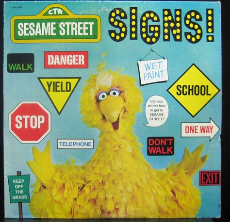Sesame Street Signs Album Album Cover Art Album Covers Sesame