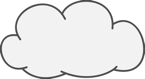 Black And White Cloud Clipart Clipart Best