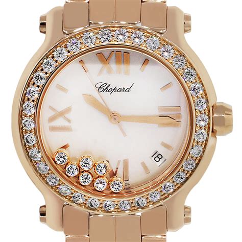 Chopard 277481 Happy Sport Mop Diamond Dial Watch