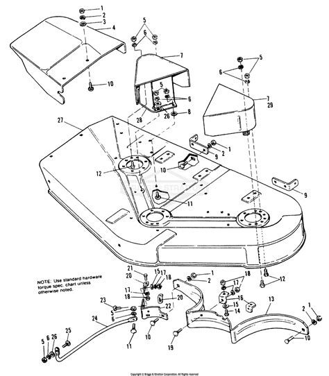 Simplicity 1690413 48 Rotary Mower Parts Diagram For Housing Group 42 And 48 Mower