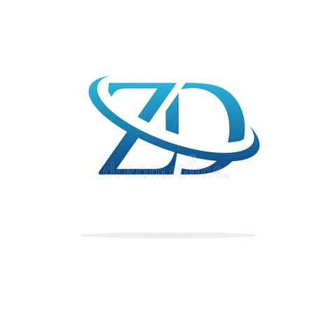 Creative Zd Logo Icon Design Stock Vector Illustration Of Simple