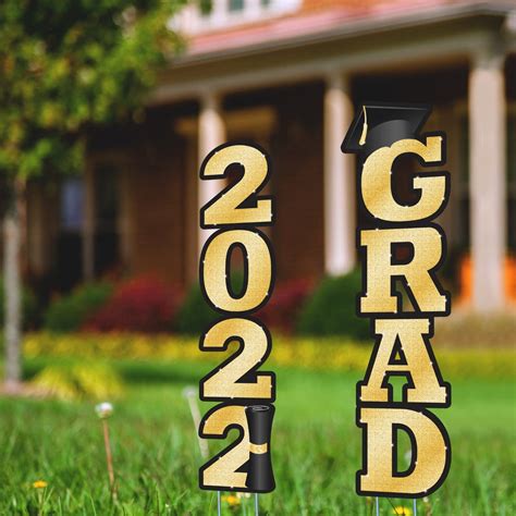Buy Tallest Graduation Yard Sign With Stakes 40 Tall Graduation