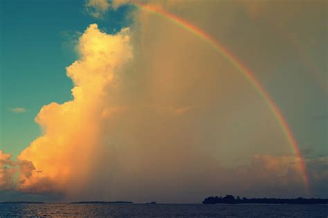 Free Images Cloud Sky Sunset Rainbow Maldives Meteorological