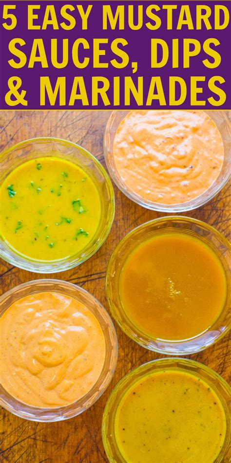 5 Easy Mustard Sauces Dips And Marinades Averie Cooks