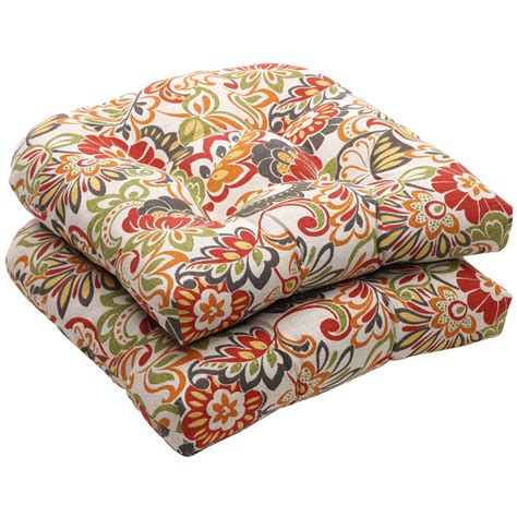 Buy wicker chair cushions and get the best deals at the lowest prices on ebay! Outdoor Multicolored Floral Wicker Seat Cushions (Set of 2 ...