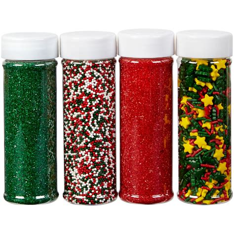 Choose from contactless same day delivery, drive up and more. Wilton Sprinkles Holiday Christmas Mega Set, 4 pack, 19.3 ...