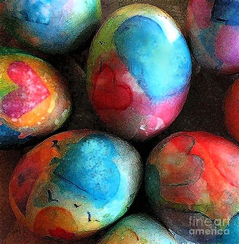 Hand Painted Easter Eggs Painting By Hazel Holland