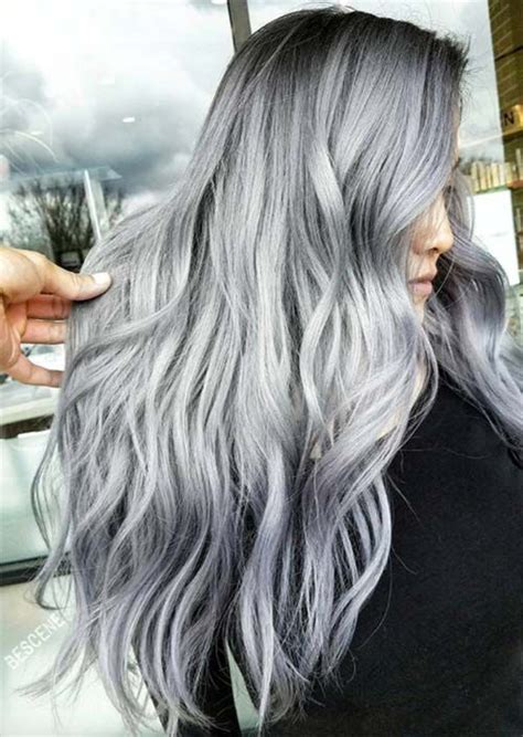 Silver Hair Trend 51 Cool Grey Hair Colors To Try Silver Hair Color