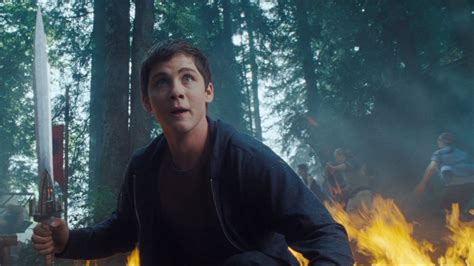 Thalia sacrifices herself to get the others into the camp, and her father zeus turns her into a tree. 'Percy Jackson: Sea of Monsters' Trailer - YouTube
