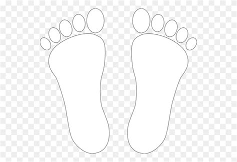 Feet Outline Clip Art Foot Outline Clipart Stunning Free