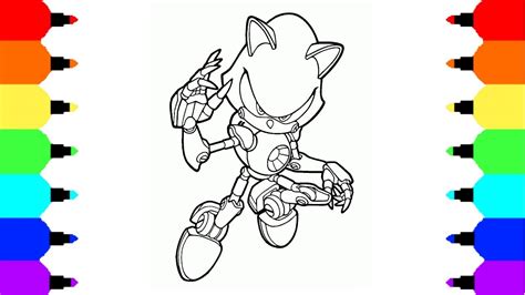 Metal Sonic The Hedgehog Coloring Pages