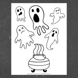 Ghost Coloring Pages - Life is Sweeter By Design