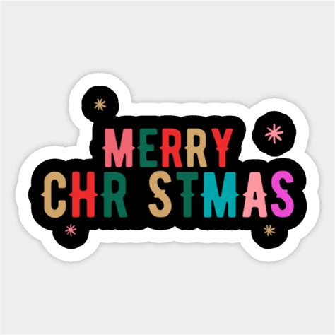Merry Christmas Merry Christmas Santa Sticker Teepublic