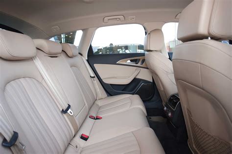 2013 Audi A6 Allroad Estate White Car Rear Seats Interior Audi A6