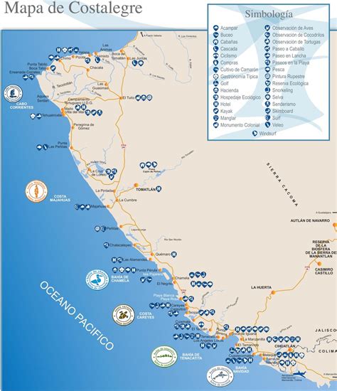 Bahia de las aguilas, southern dominican republic, é uma baía. Mapa de la costa alegre, Jalisco | Paseo en la playa ...
