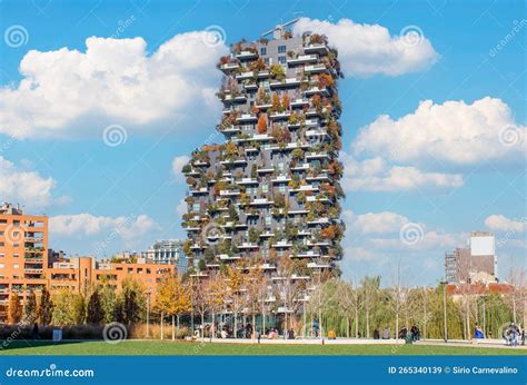 The Vertical Forest Milan Italy Editorial Stock Image Image Of Town