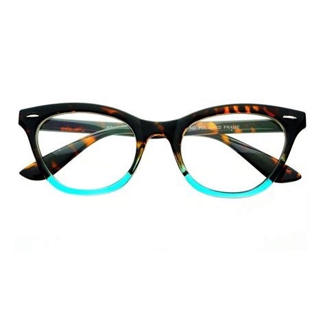 Womens Vintage Clear Lens Cat Eye Glasses Frames Two Tone Tortoise C59 Glasses Frames Eye
