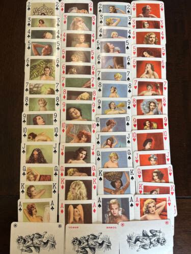 Vintage Naked Women Playing Cards Nude Pin Up Ebay