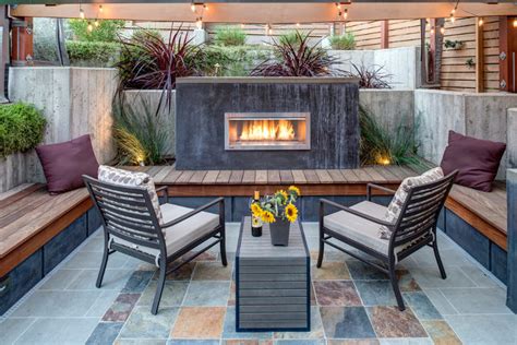 24+ Outdoor Fireplace Designs, Ideas | Design Trends ...