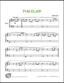 Für elise 1st theme easy piano composed by beethoven. Fur Elise (Beethoven) - Beginner Piano Sheet Music - Visit MakingMusicFun.net for more free and ...