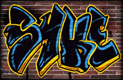 I take on graffiti commission work so if you have an idea, lets design it together. How To Draw A Graffiti Word, Step by Step, Drawing Guide ...