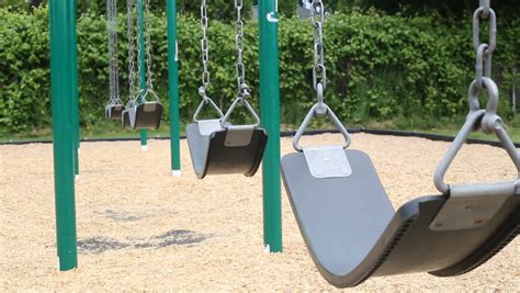 Empty Swings In Waterside Park Stock Footage Video 1660390 Shutterstock