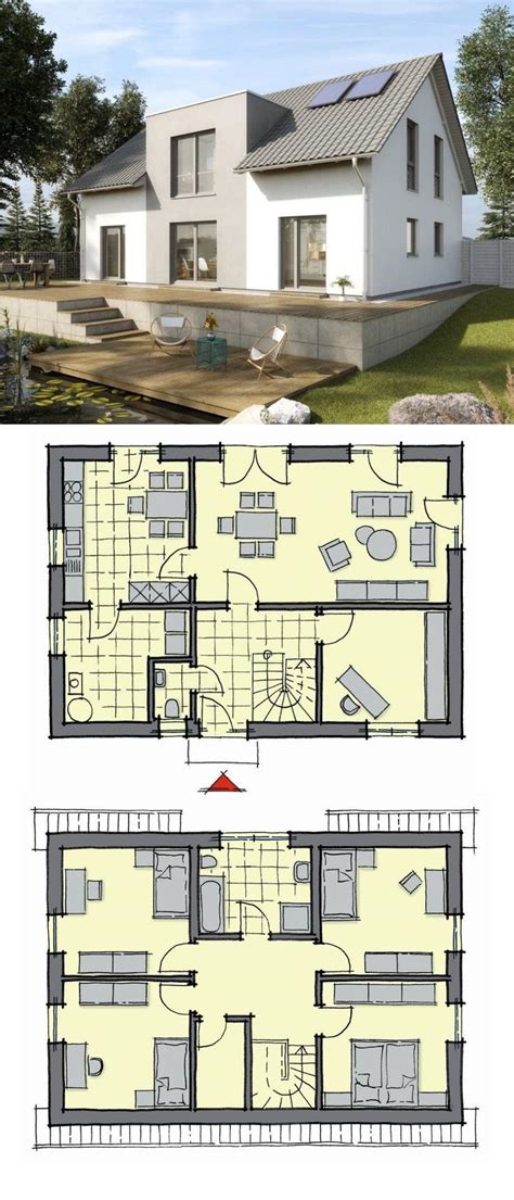 Grundriss bungalow 3 zimmer mit. Einfamilienhaus Neubau modern Grundriss 150 qm, 6 Zimmer ...