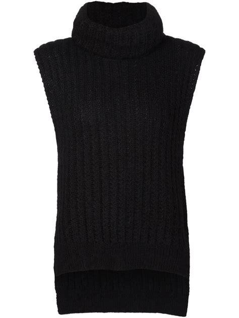 Lyst 31 Phillip Lim Sleeveless Turtleneck Sweater In Black