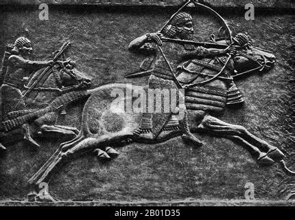 Mesopotamian Art Neo Assyrian Relief Panels Depicting Two Protective