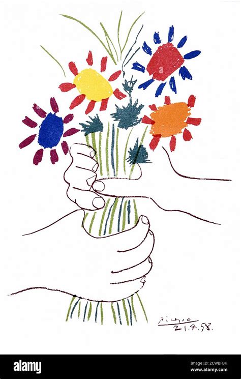 Bouquet Of Peace 1958 By Pablo Picasso 1881 1973 Colour