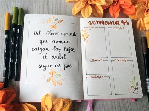 Bullet Journal Edici N Noviembre Tres Tulipanes Rojos Bullet