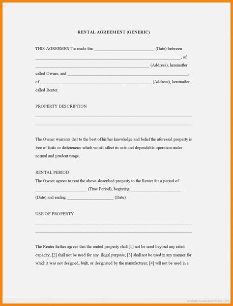 Free Printable Business Contracts Printable Templates