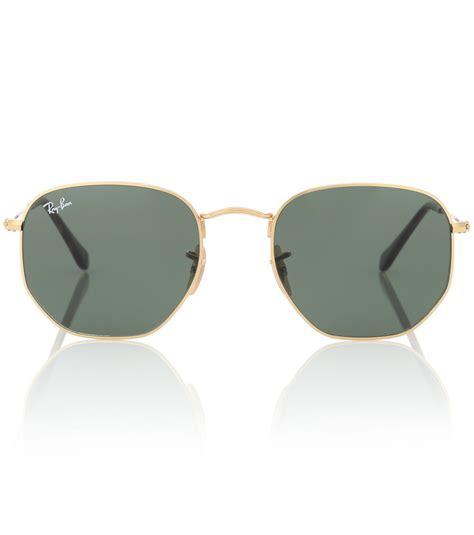 Ray Ban Rb3548n Hexagonal Flat Sunglasses In Metallic Lyst