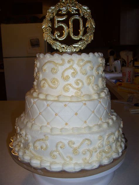 50th — Anniversary | 50th anniversary cakes, 50th wedding anniversary cakes, Wedding anniversary ...