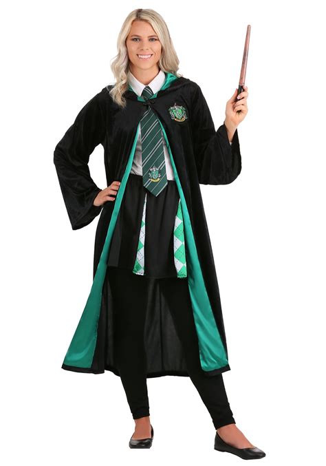スチューム Disguise Harry Potter Slytherin Robe Deluxe Adult Costume