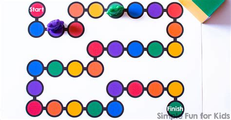 rainbow colors board game for toddlers simple fun for