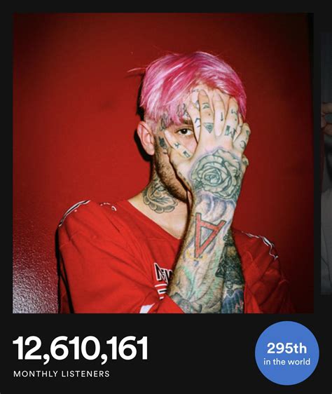 Lil Peeps Monthly Listeners On Spotify Has Been Growing Him Now Being