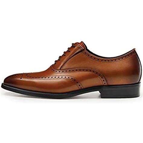 Frasoicus Mens Dress Shoes With Genuine Leather In Classic Brogue