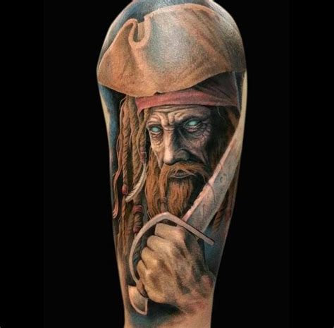 High quality ship captain gifts and merchandise. 30 Adventurous Pirate Tattoos | Tattoodo