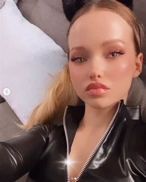 Dove Cameron Gets Mean In Unzipped Latex For Halloween Treat The Blast