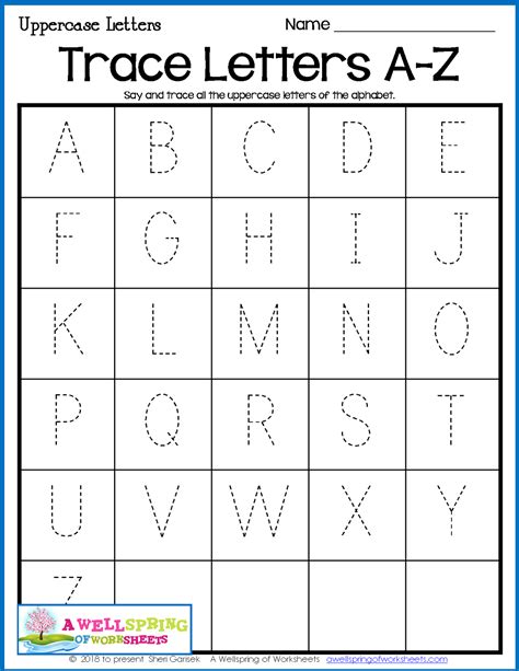 Alphabet Tracing Pages Uppercase And Lowercase Letters Trace All Of
