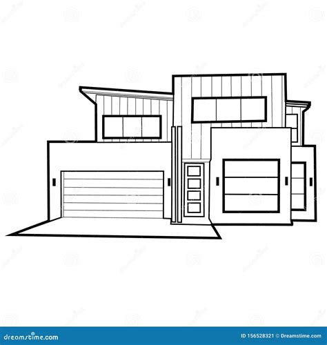 How To Draw A Modern House Step By Step Easy House Poster Vrogue