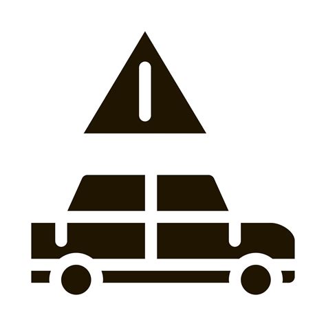 Car Danger Obstruction Icon Vector Glyph Illustration 17493124 Vector