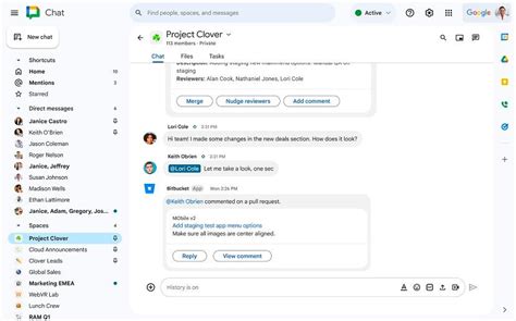 Разработчики представили новое приложение Bitbucket для Google Chat для ...