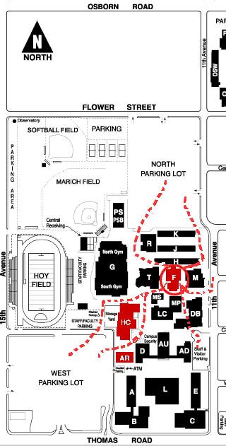 Map To Phoenix College Art Department