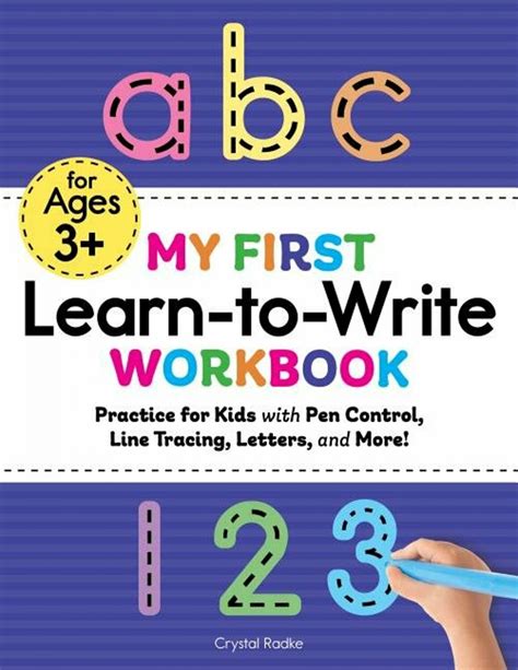 My First Learn To Write Workbook Practice For Kids With Pen Control